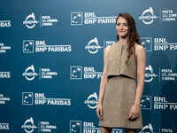 Sara Silvestro attends the ''Supereroi'' photocall during the 19th Rome Film Festival at Auditorium Parco Della Musica in Rome, Italy, on Oc...