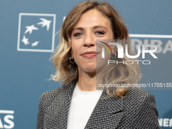 Barbara Chichiarelli attends the ''Supereroi'' photocall during the 19th Rome Film Festival at Auditorium Parco Della Musica in Rome, Italy,...