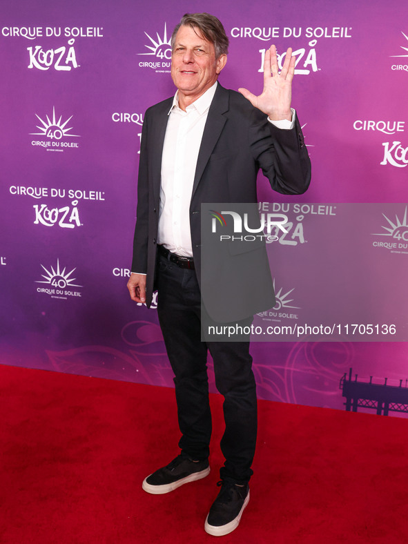 Adam Nimoy arrives at Cirque du Soleil's 'KOOZA' Red Carpet Premiere held at the Santa Monica Pier on October 24, 2024 in Santa Monica, Los...