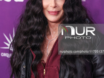 Cher arrives at Cirque du Soleil's 'KOOZA' Red Carpet Premiere held at the Santa Monica Pier on October 24, 2024 in Santa Monica, Los Angele...