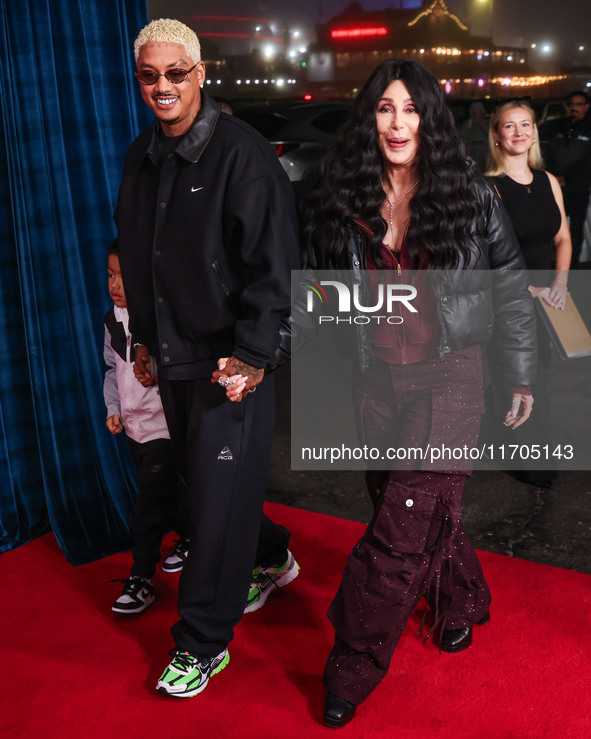 Slash Electric Alexander Edwards, Alexander Edwards and Cher arrive at Cirque du Soleil's 'KOOZA' Red Carpet Premiere held at the Santa Moni...