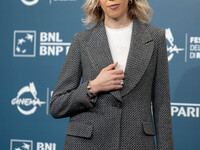 Barbara Chichiarelli attends the ''Supereroi'' photocall during the 19th Rome Film Festival at Auditorium Parco Della Musica in Rome, Italy,...