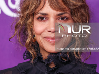 Halle Berry arrives at Cirque du Soleil's 'KOOZA' Red Carpet Premiere held at the Santa Monica Pier on October 24, 2024 in Santa Monica, Los...