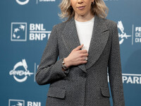 Barbara Chichiarelli attends the ''Supereroi'' photocall during the 19th Rome Film Festival at Auditorium Parco Della Musica in Rome, Italy,...