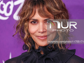 Halle Berry arrives at Cirque du Soleil's 'KOOZA' Red Carpet Premiere held at the Santa Monica Pier on October 24, 2024 in Santa Monica, Los...