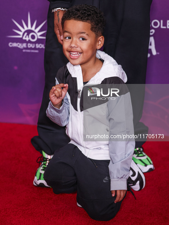 Slash Electric Alexander Edwards (son of Alexander Edwards and Amber Rose) arrives at Cirque du Soleil's 'KOOZA' Red Carpet Premiere held at...