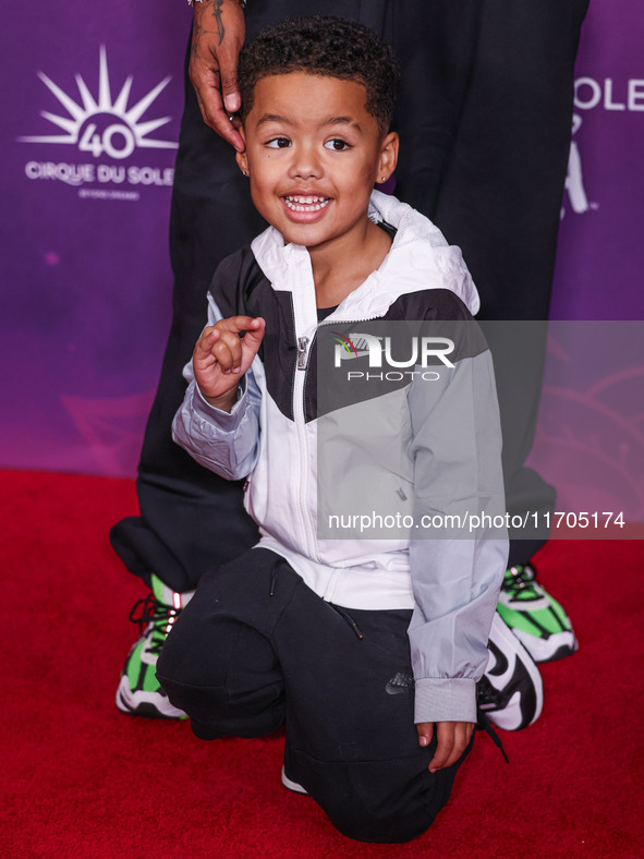 Slash Electric Alexander Edwards (son of Alexander Edwards and Amber Rose) arrives at Cirque du Soleil's 'KOOZA' Red Carpet Premiere held at...