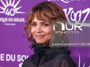 Halle Berry arrives at Cirque du Soleil's 'KOOZA' Red Carpet Premiere held at the Santa Monica Pier on October 24, 2024 in Santa Monica, Los...