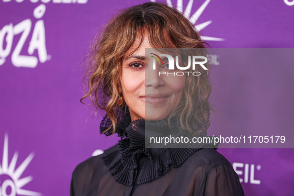 Halle Berry arrives at Cirque du Soleil's 'KOOZA' Red Carpet Premiere held at the Santa Monica Pier on October 24, 2024 in Santa Monica, Los...