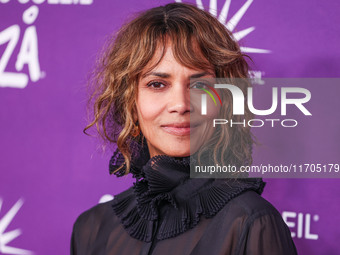 Halle Berry arrives at Cirque du Soleil's 'KOOZA' Red Carpet Premiere held at the Santa Monica Pier on October 24, 2024 in Santa Monica, Los...