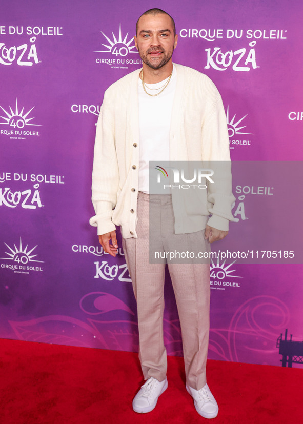 Jesse Williams arrives at Cirque du Soleil's 'KOOZA' Red Carpet Premiere held at the Santa Monica Pier on October 24, 2024 in Santa Monica,...