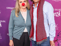 Priscilla Barnes and Ted Monte arrive at Cirque du Soleil's 'KOOZA' Red Carpet Premiere held at the Santa Monica Pier on October 24, 2024 in...