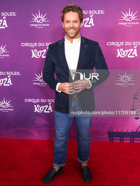 Robby Lariviere arrives at Cirque du Soleil's 'KOOZA' Red Carpet Premiere held at the Santa Monica Pier on October 24, 2024 in Santa Monica,...