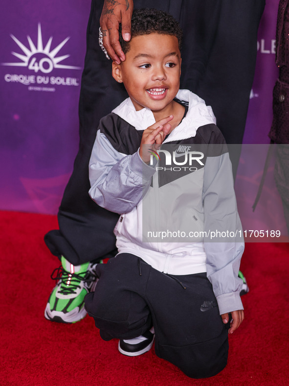 Slash Electric Alexander Edwards (son of Alexander Edwards and Amber Rose) arrives at Cirque du Soleil's 'KOOZA' Red Carpet Premiere held at...