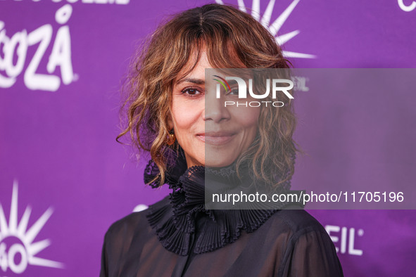 Halle Berry arrives at Cirque du Soleil's 'KOOZA' Red Carpet Premiere held at the Santa Monica Pier on October 24, 2024 in Santa Monica, Los...