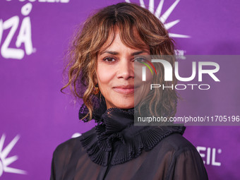 Halle Berry arrives at Cirque du Soleil's 'KOOZA' Red Carpet Premiere held at the Santa Monica Pier on October 24, 2024 in Santa Monica, Los...