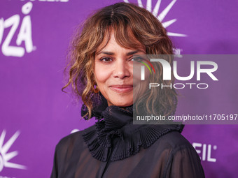 Halle Berry arrives at Cirque du Soleil's 'KOOZA' Red Carpet Premiere held at the Santa Monica Pier on October 24, 2024 in Santa Monica, Los...