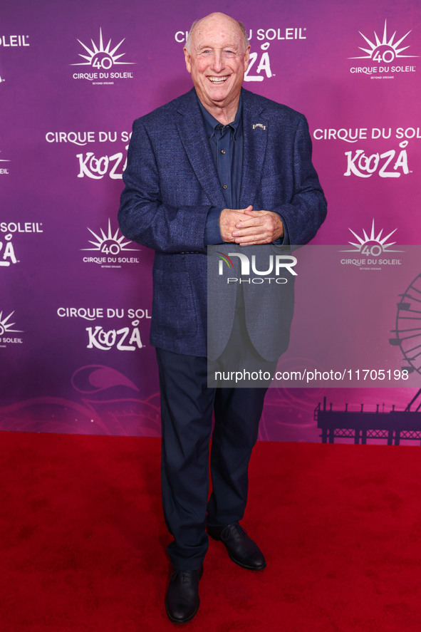 Phil Brock arrives at Cirque du Soleil's 'KOOZA' Red Carpet Premiere held at the Santa Monica Pier on October 24, 2024 in Santa Monica, Los...