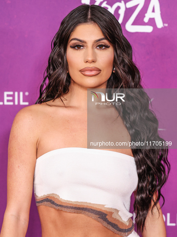 Sophia Cerrito arrives at Cirque du Soleil's 'KOOZA' Red Carpet Premiere held at the Santa Monica Pier on October 24, 2024 in Santa Monica,...