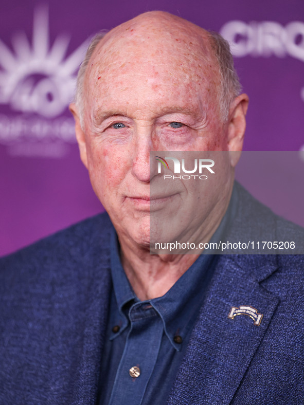 Phil Brock arrives at Cirque du Soleil's 'KOOZA' Red Carpet Premiere held at the Santa Monica Pier on October 24, 2024 in Santa Monica, Los...