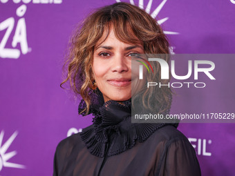 Halle Berry arrives at Cirque du Soleil's 'KOOZA' Red Carpet Premiere held at the Santa Monica Pier on October 24, 2024 in Santa Monica, Los...