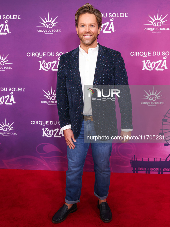 Robby Lariviere arrives at Cirque du Soleil's 'KOOZA' Red Carpet Premiere held at the Santa Monica Pier on October 24, 2024 in Santa Monica,...