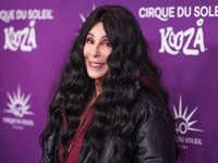 Cher arrives at Cirque du Soleil's 'KOOZA' Red Carpet Premiere held at the Santa Monica Pier on October 24, 2024 in Santa Monica, Los Angele...