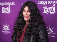 Cher arrives at Cirque du Soleil's 'KOOZA' Red Carpet Premiere held at the Santa Monica Pier on October 24, 2024 in Santa Monica, Los Angele...