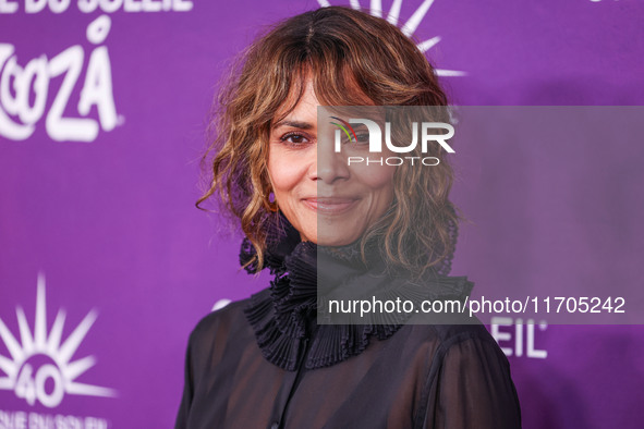 Halle Berry arrives at Cirque du Soleil's 'KOOZA' Red Carpet Premiere held at the Santa Monica Pier on October 24, 2024 in Santa Monica, Los...