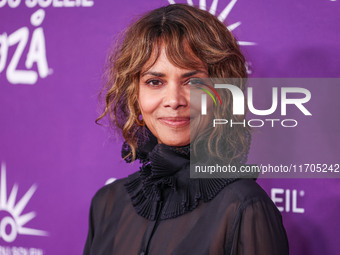 Halle Berry arrives at Cirque du Soleil's 'KOOZA' Red Carpet Premiere held at the Santa Monica Pier on October 24, 2024 in Santa Monica, Los...