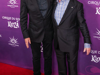 Tim Allen and Martin Short arrive at Cirque du Soleil's 'KOOZA' Red Carpet Premiere held at the Santa Monica Pier on October 24, 2024 in San...