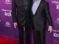 Tim Allen and Martin Short arrive at Cirque du Soleil's 'KOOZA' Red Carpet Premiere held at the Santa Monica Pier on October 24, 2024 in San...