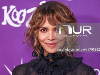 Halle Berry arrives at Cirque du Soleil's 'KOOZA' Red Carpet Premiere held at the Santa Monica Pier on October 24, 2024 in Santa Monica, Los...