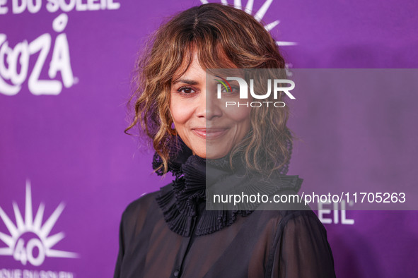 Halle Berry arrives at Cirque du Soleil's 'KOOZA' Red Carpet Premiere held at the Santa Monica Pier on October 24, 2024 in Santa Monica, Los...