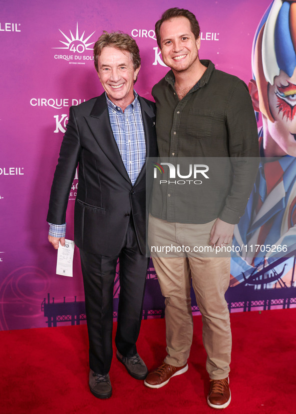 Martin Short arrives at Cirque du Soleil's 'KOOZA' Red Carpet Premiere held at the Santa Monica Pier on October 24, 2024 in Santa Monica, Lo...