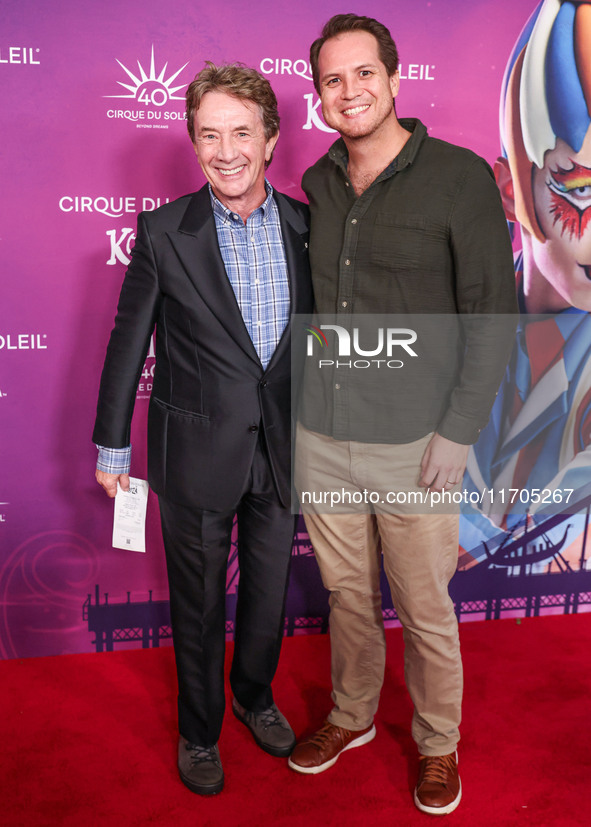 Martin Short arrives at Cirque du Soleil's 'KOOZA' Red Carpet Premiere held at the Santa Monica Pier on October 24, 2024 in Santa Monica, Lo...