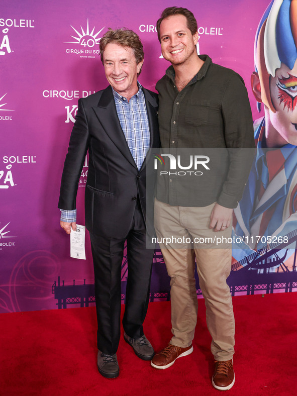 Martin Short arrives at Cirque du Soleil's 'KOOZA' Red Carpet Premiere held at the Santa Monica Pier on October 24, 2024 in Santa Monica, Lo...