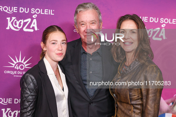 Elizabeth Allen-Dick, father Tim Allen and mother Jane Hajduk arrive at Cirque du Soleil's 'KOOZA' Red Carpet Premiere held at the Santa Mon...