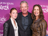 Elizabeth Allen-Dick, father Tim Allen and mother Jane Hajduk arrive at Cirque du Soleil's 'KOOZA' Red Carpet Premiere held at the Santa Mon...