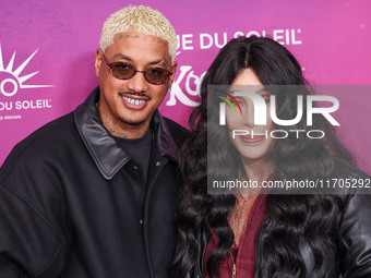 Alexander Edwards and Cher arrive at Cirque du Soleil's 'KOOZA' Red Carpet Premiere held at the Santa Monica Pier on October 24, 2024 in San...