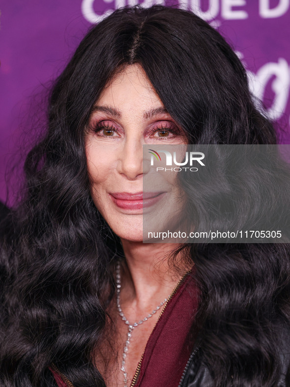 Cher arrives at Cirque du Soleil's 'KOOZA' Red Carpet Premiere held at the Santa Monica Pier on October 24, 2024 in Santa Monica, Los Angele...