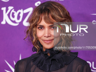 Halle Berry arrives at Cirque du Soleil's 'KOOZA' Red Carpet Premiere held at the Santa Monica Pier on October 24, 2024 in Santa Monica, Los...