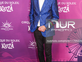 Stephane Lefebvre arrives at Cirque du Soleil's 'KOOZA' Red Carpet Premiere held at the Santa Monica Pier on October 24, 2024 in Santa Monic...