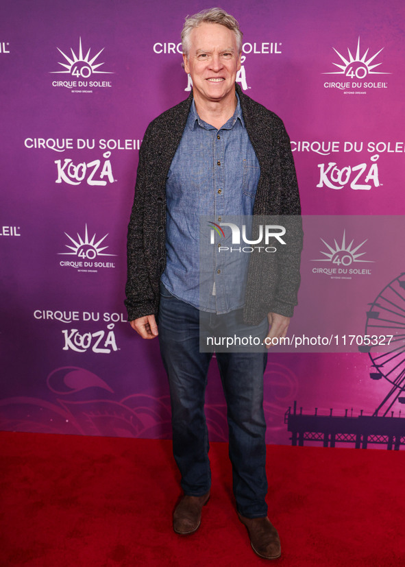 Tate Donovan arrives at Cirque du Soleil's 'KOOZA' Red Carpet Premiere held at the Santa Monica Pier on October 24, 2024 in Santa Monica, Lo...