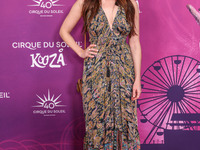 Melanie Zanetti arrives at Cirque du Soleil's 'KOOZA' Red Carpet Premiere held at the Santa Monica Pier on October 24, 2024 in Santa Monica,...