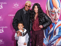 Slash Electric Alexander Edwards, Alexander Edwards and Cher arrive at Cirque du Soleil's 'KOOZA' Red Carpet Premiere held at the Santa Moni...