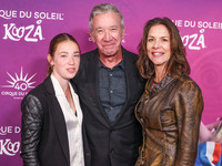 Elizabeth Allen-Dick, father Tim Allen and mother Jane Hajduk arrive at Cirque du Soleil's 'KOOZA' Red Carpet Premiere held at the Santa Mon...