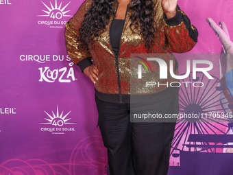 Loni Love arrives at Cirque du Soleil's 'KOOZA' Red Carpet Premiere held at the Santa Monica Pier on October 24, 2024 in Santa Monica, Los A...