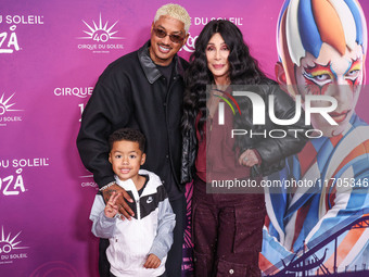 Slash Electric Alexander Edwards, Alexander Edwards and Cher arrive at Cirque du Soleil's 'KOOZA' Red Carpet Premiere held at the Santa Moni...