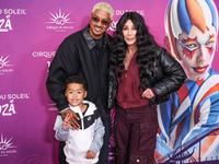 Slash Electric Alexander Edwards, Alexander Edwards and Cher arrive at Cirque du Soleil's 'KOOZA' Red Carpet Premiere held at the Santa Moni...